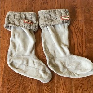 Hunter Rain boot Socks in Grey fits sizes 5-7